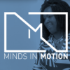 laughing JeSara with minds over motion graphic overlay