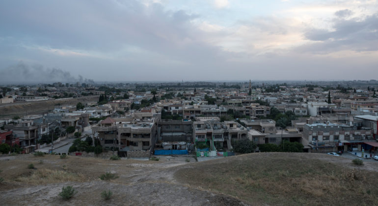 Yazidi city shot