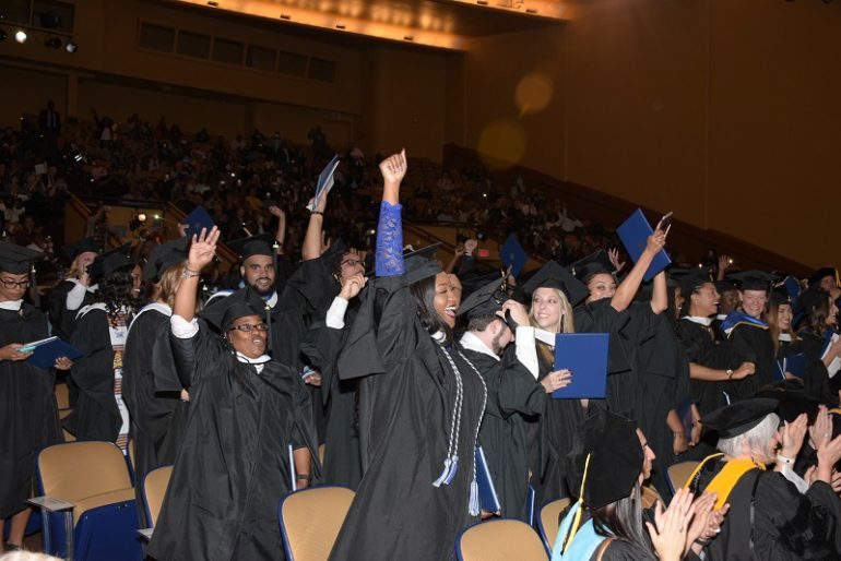 Students Celebrating Graduation