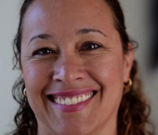 close up of a woman smiling