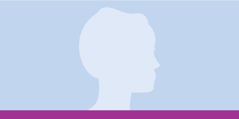 light blue silhouette of a person