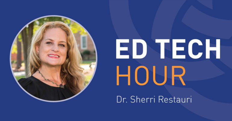 Ed Tech Hour Banner with Sherri Restauri image
