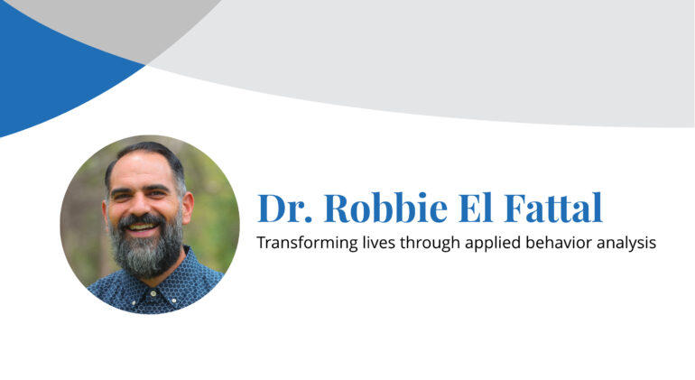 Robbie El Fattal smiles in a portrait photo inset next to his name.