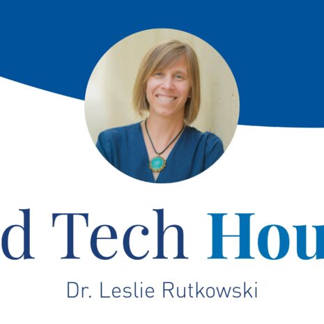 Banner with headshot of Dr. Leslie Rutkowski