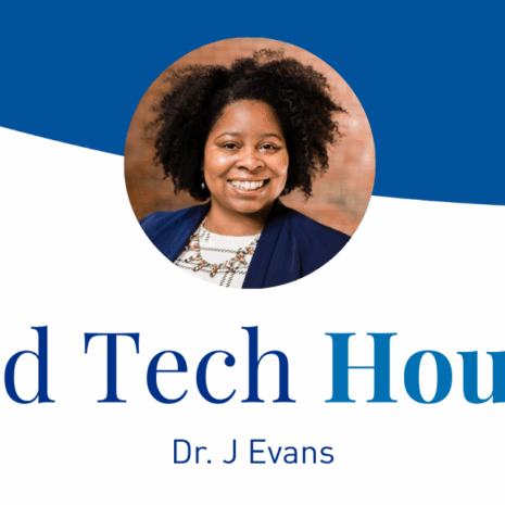 Ed Tech hero banner with photo of Dr. Jessica Evans