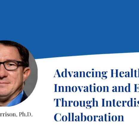 Lance Garrison, Ph.D., smiles in a headshot inset on a banner displaying his name.