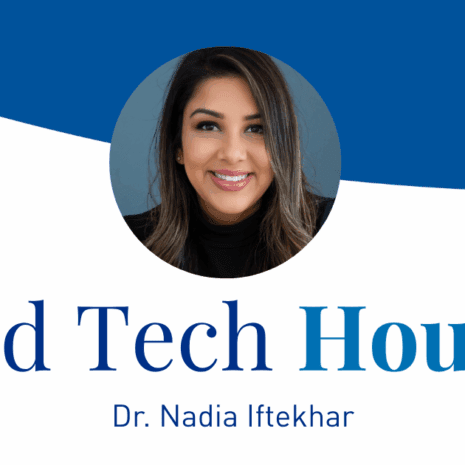 Banner with headshot of Dr. Hadia Iftekhar