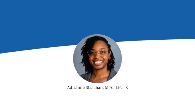 Image of Adrianne Strachan in banner