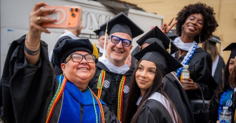 The Chicago School graduates celebrate at the California Campus's commencement ceremony in spring 2026.