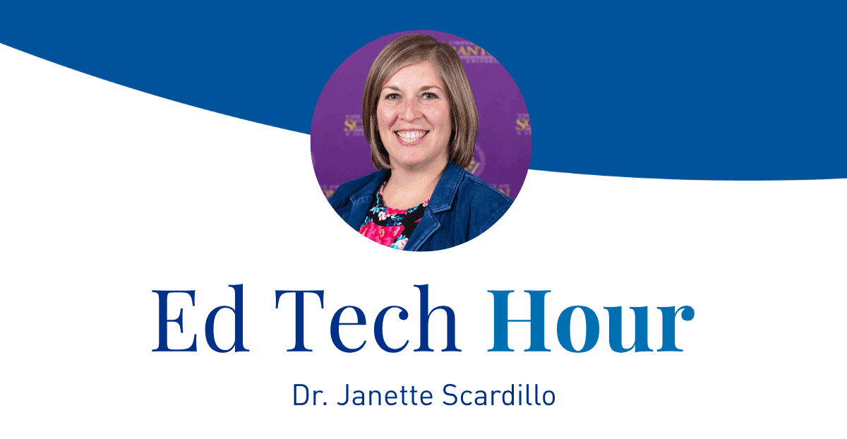 Banner with headshot of Dr. Scardillo