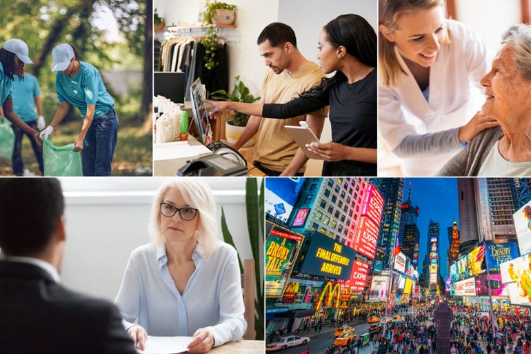 photo montage featuring a variety of places and events