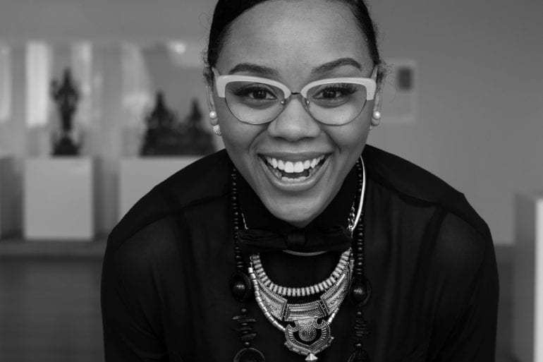 woman smiling at camera