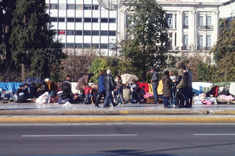 homeless encampment