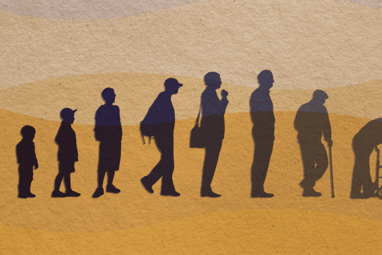 life cycle of people walking