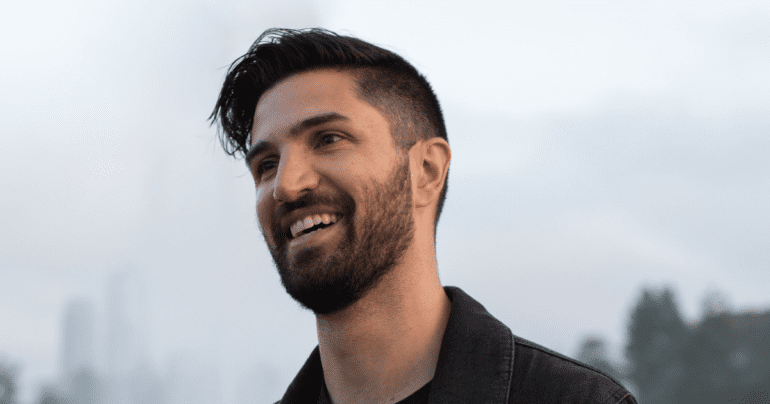 man smiling