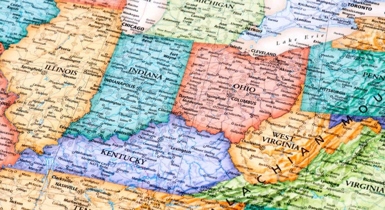 states on map