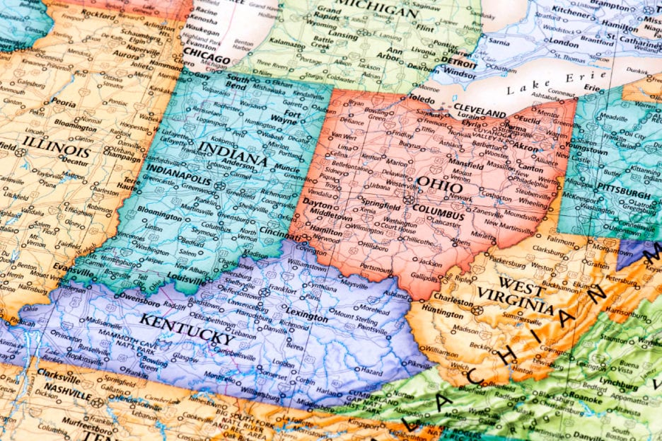 states on map