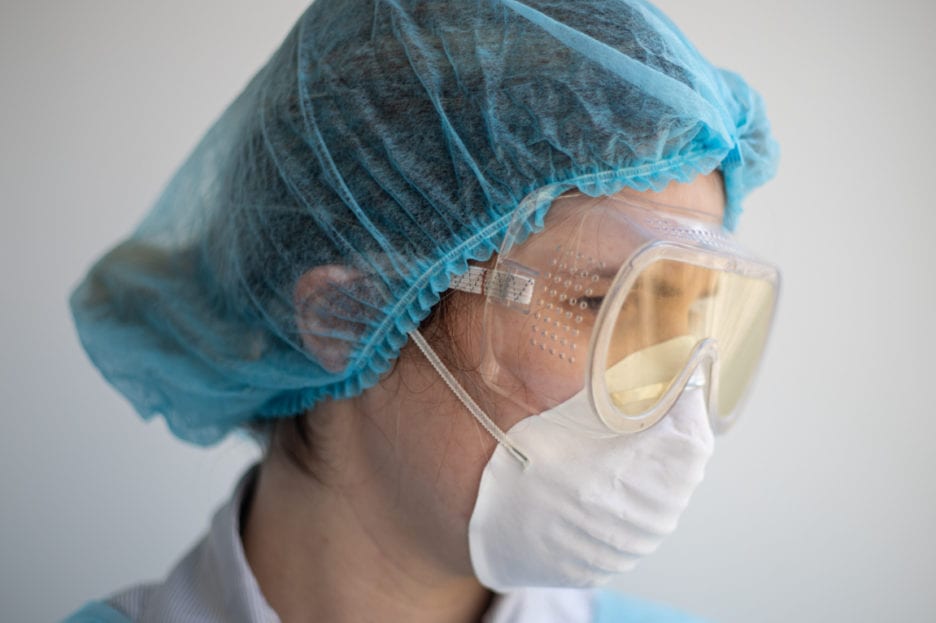 nurse in PPE