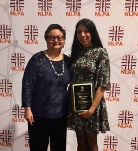 Dr. Quiñonez with former student Mariana Lopez.