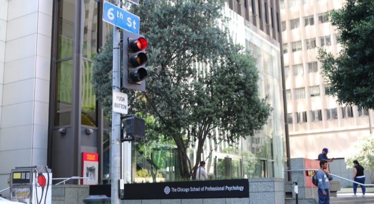 Exterior of The Chicago School Los Angeles Campus building