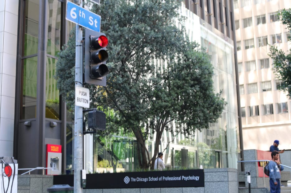 Exterior of The Chicago School Los Angeles Campus building