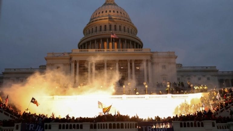 US Capitol Building under siege
